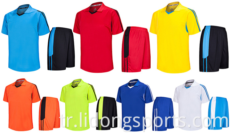 Toptan Futbol Forması Yeni Model Futbol Gömlek Futbolu Üniformaları